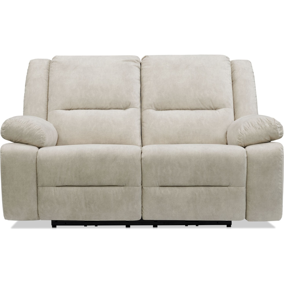 bradshaw neutral manual reclining loveseat   