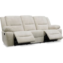 bradshaw neutral manual reclining sofa   