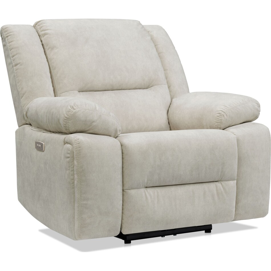 Bradshaw Power Recliner Taupe Value City Furniture