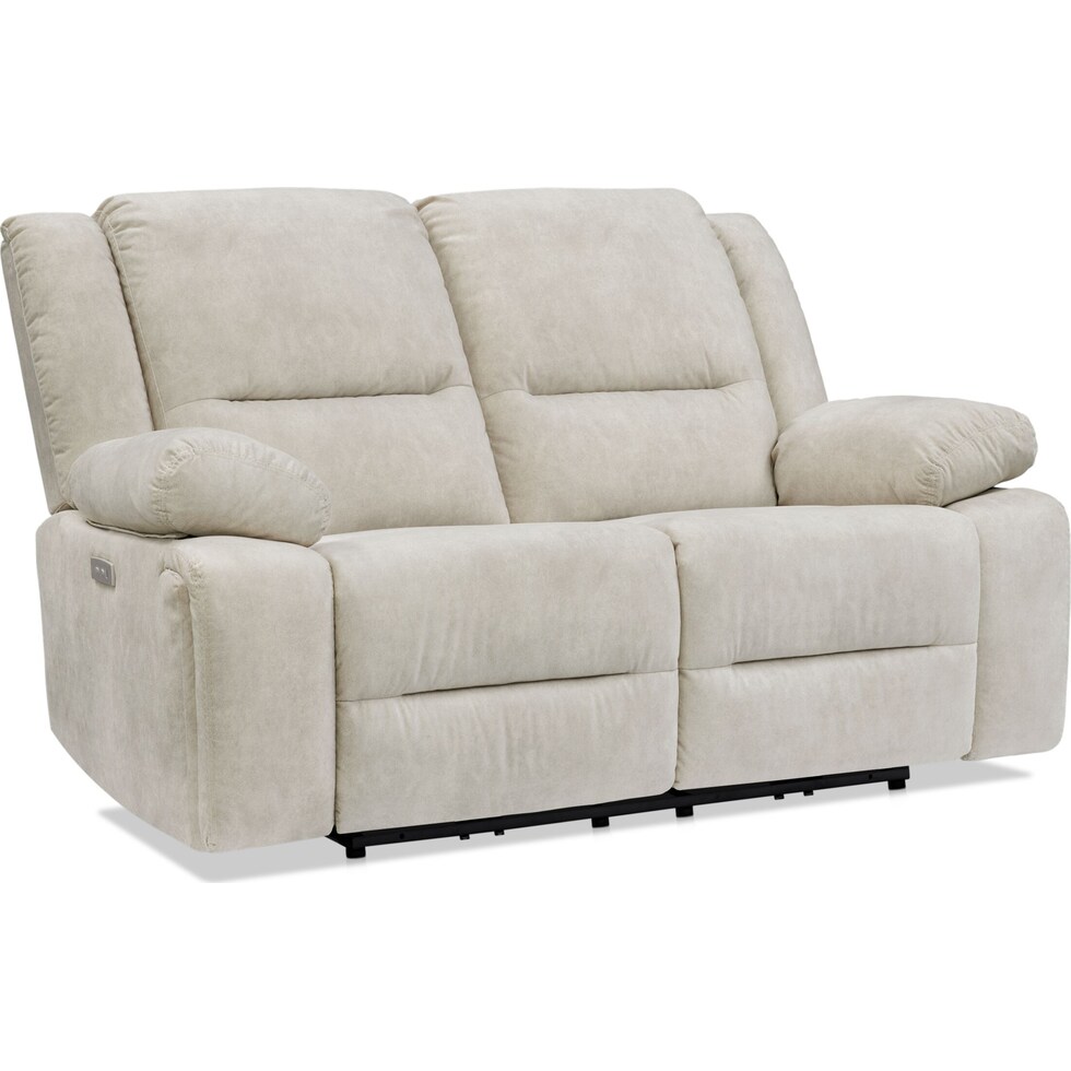 bradshaw neutral power reclining loveseat   