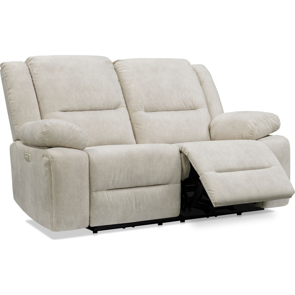 bradshaw neutral power reclining loveseat   