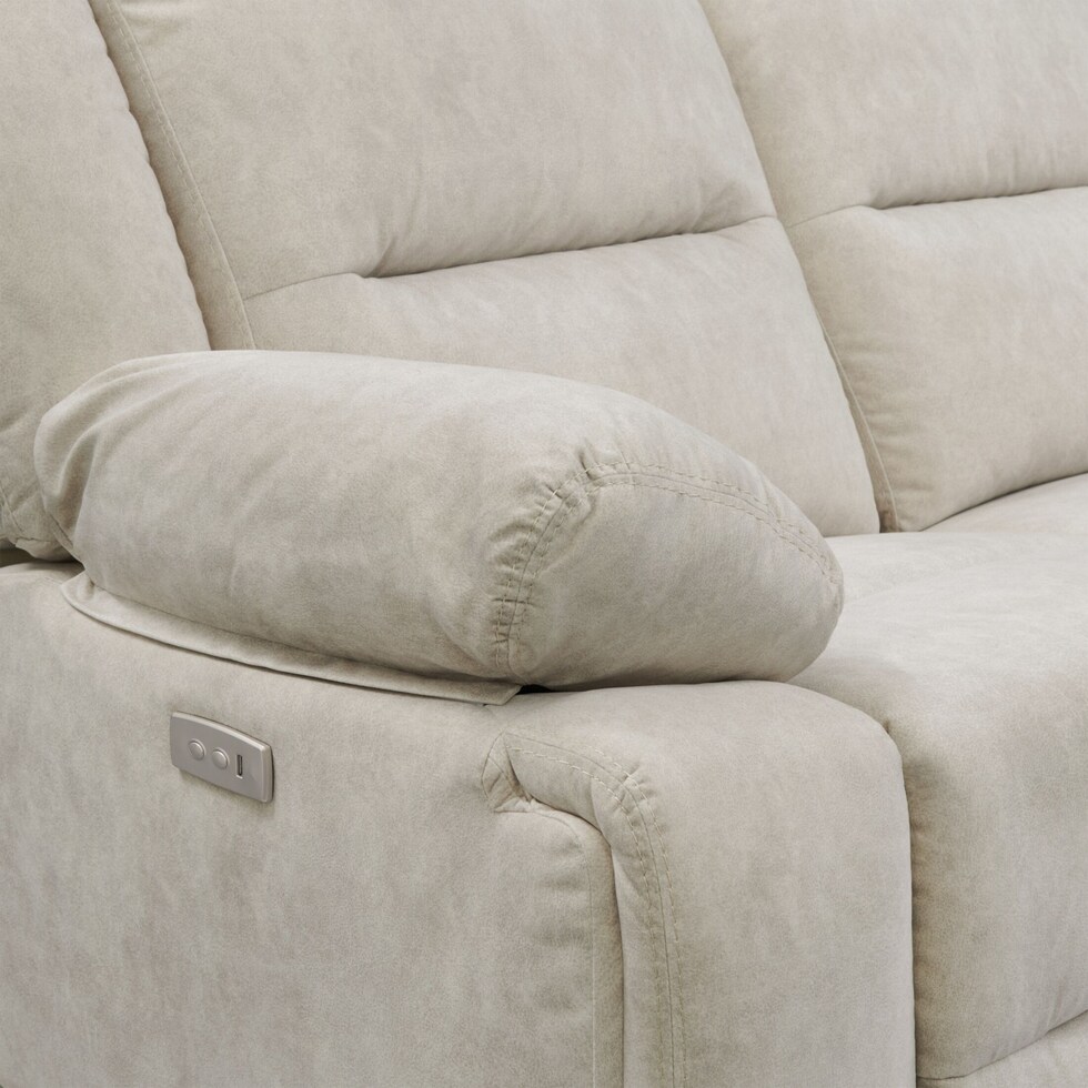 bradshaw neutral power reclining loveseat   