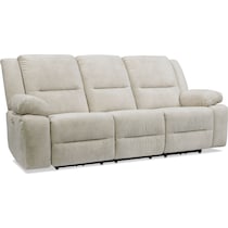 bradshaw neutral power reclining sofa   