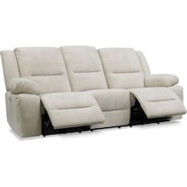 bradshaw neutral power reclining sofa   