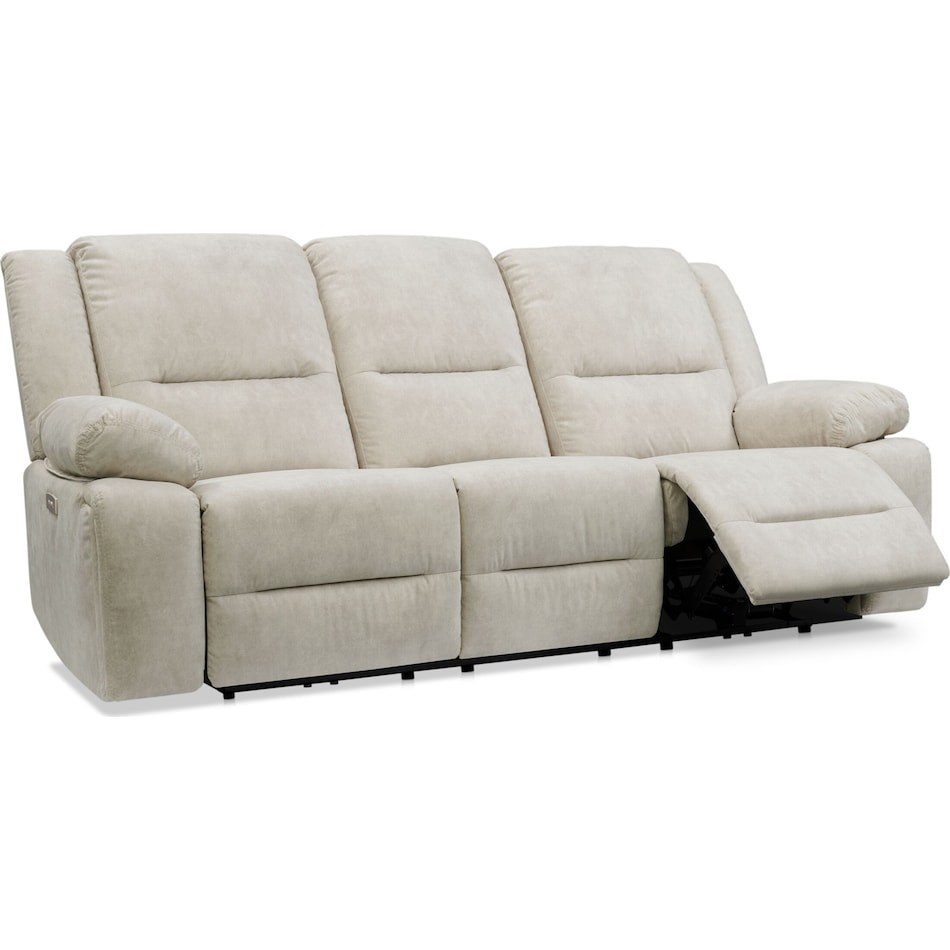Bradshaw Power Reclining Sofa Taupe Value City Furniture