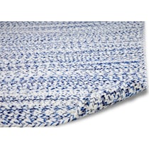 braided blue area rug  x    