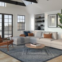 bram blue area rug  x    