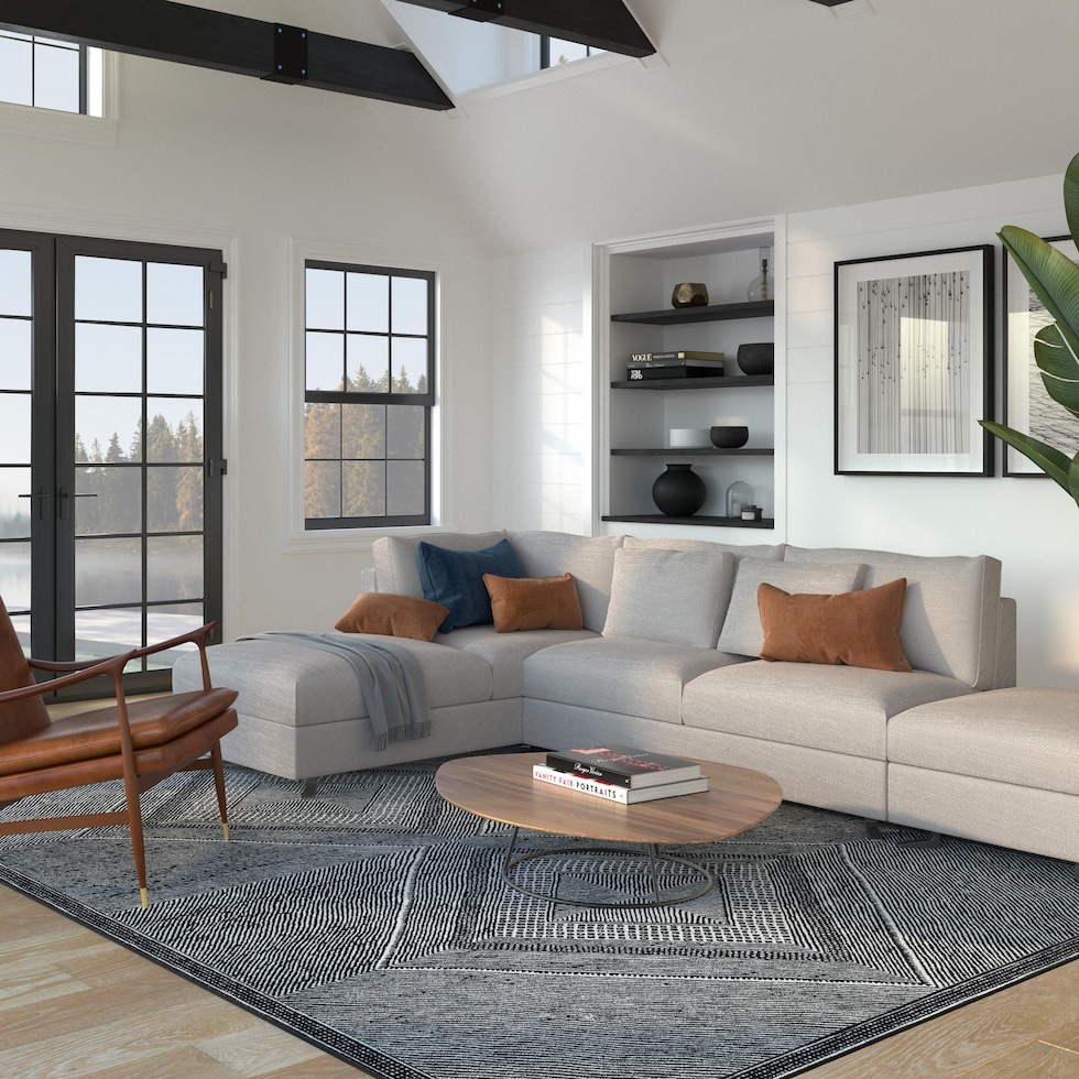 bram blue area rug  x    