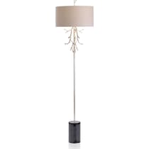 branches black silver floor lamp   