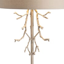 branches black silver table lamp   