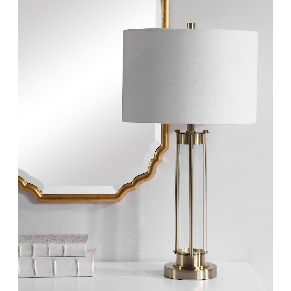 brandi gold table lamp   
