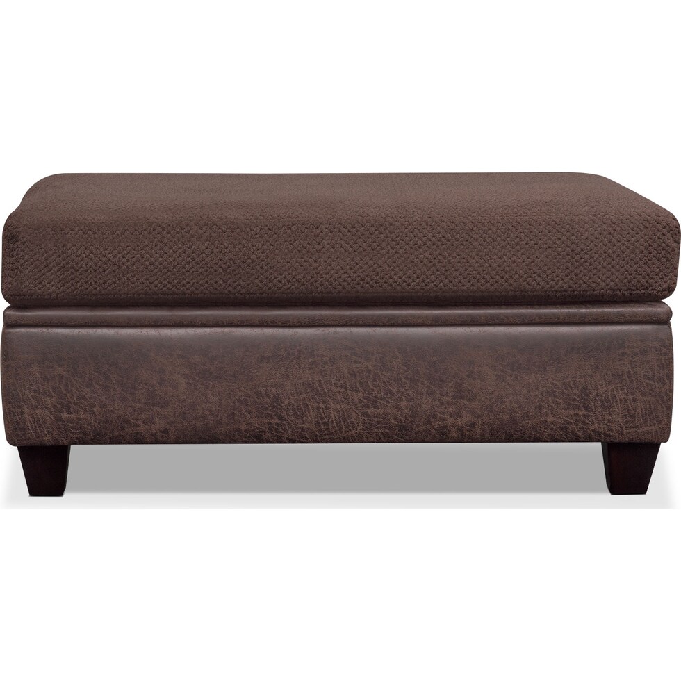 brando chocolate dark brown ottoman   
