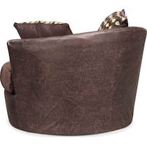 brando chocolate dark brown swivel chair   