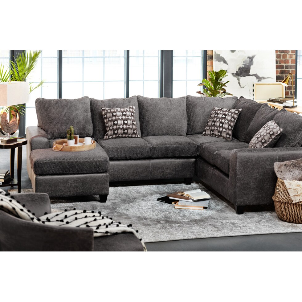 brando sectional smoke gray sectional   