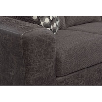 brando smoke gray  pc sectional with chaise   