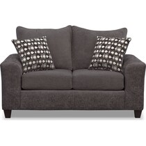 brando smoke gray loveseat   