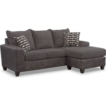 brando smoke gray sectional   