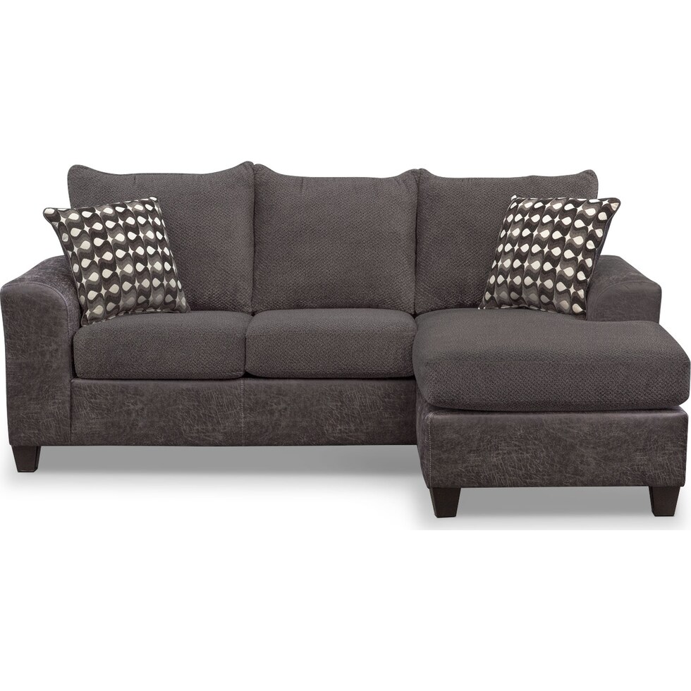 brando smoke gray sectional   