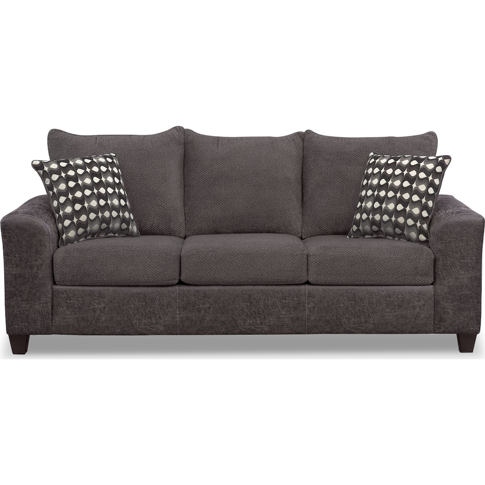 brando smoke gray sofa   