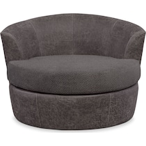 brando smoke gray swivel chair   