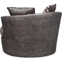 brando smoke gray swivel chair   