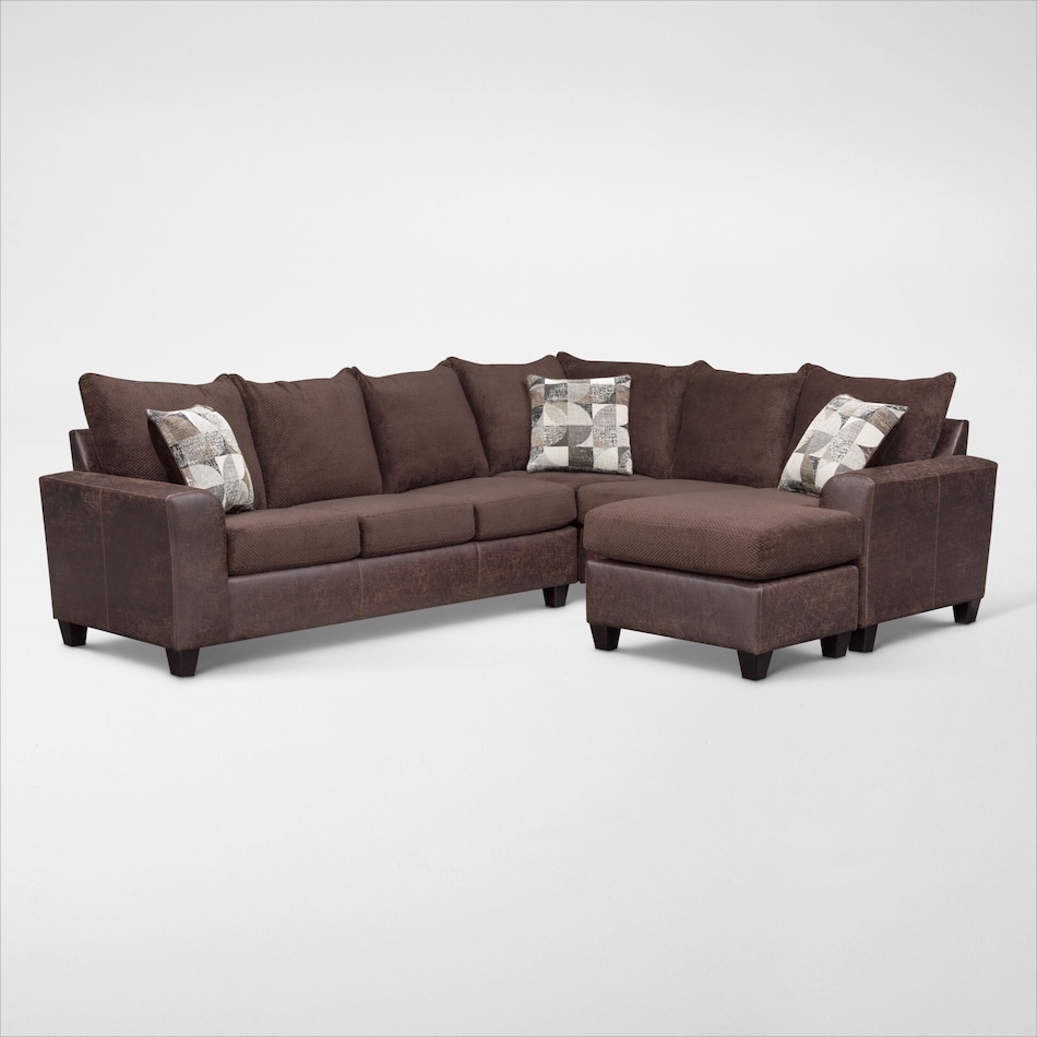 Brando 2Piece Sectional with Modular Chaise Value City Furniture