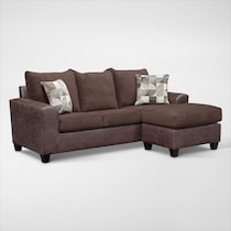 brando dark brown sectional web   