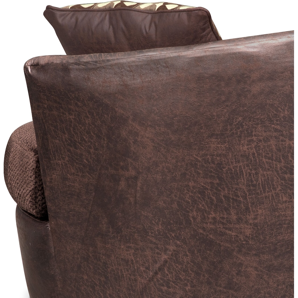 brando dark brown swivel chair   