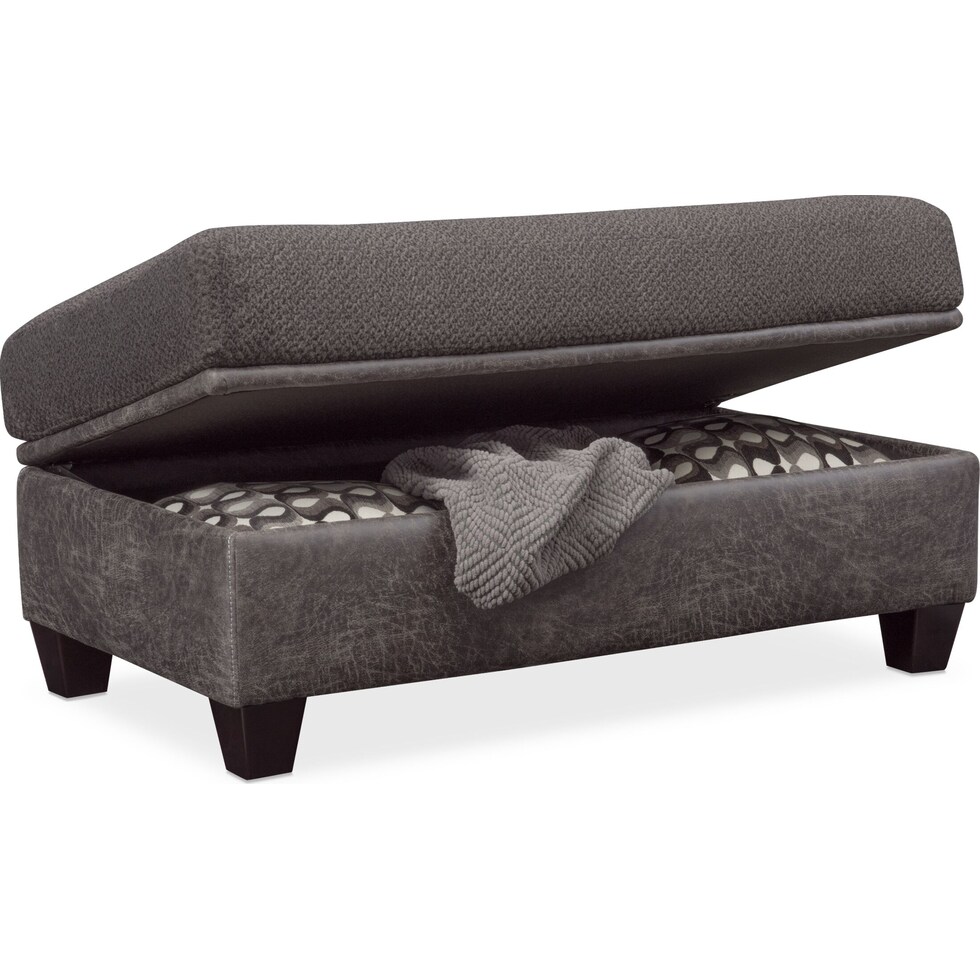 brando gray ottoman   