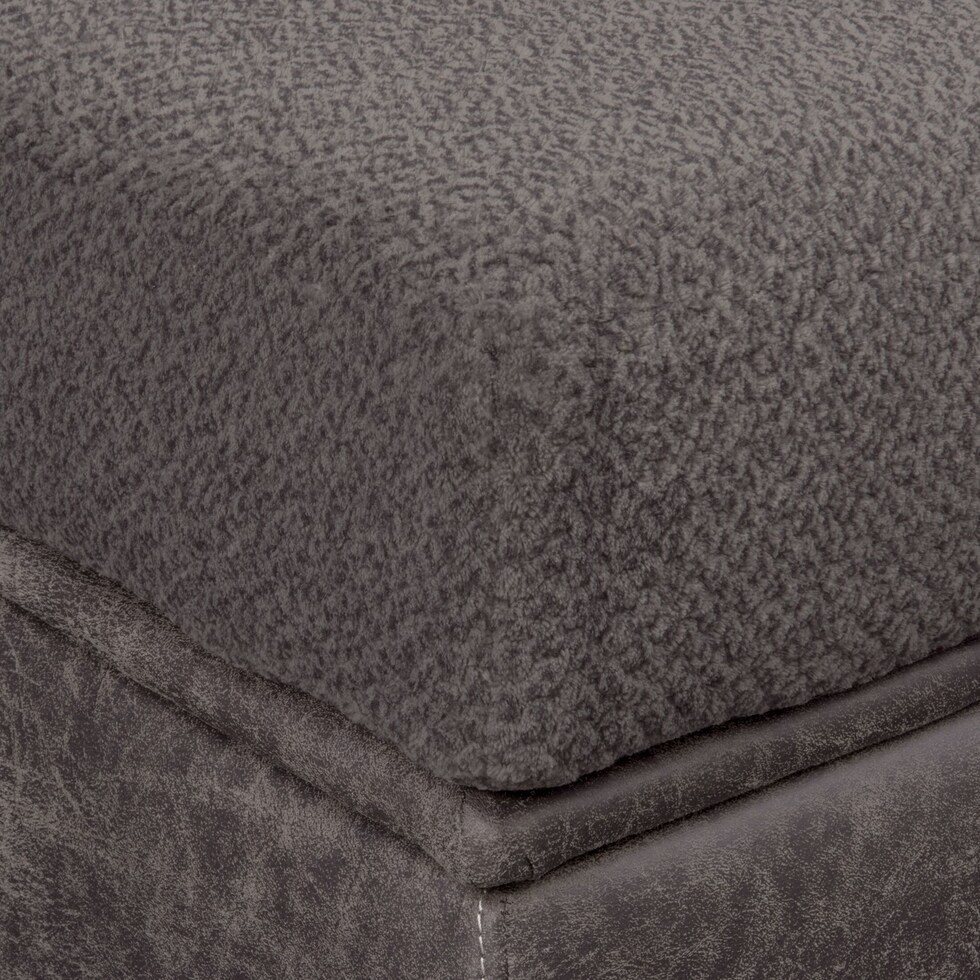 brando gray ottoman   