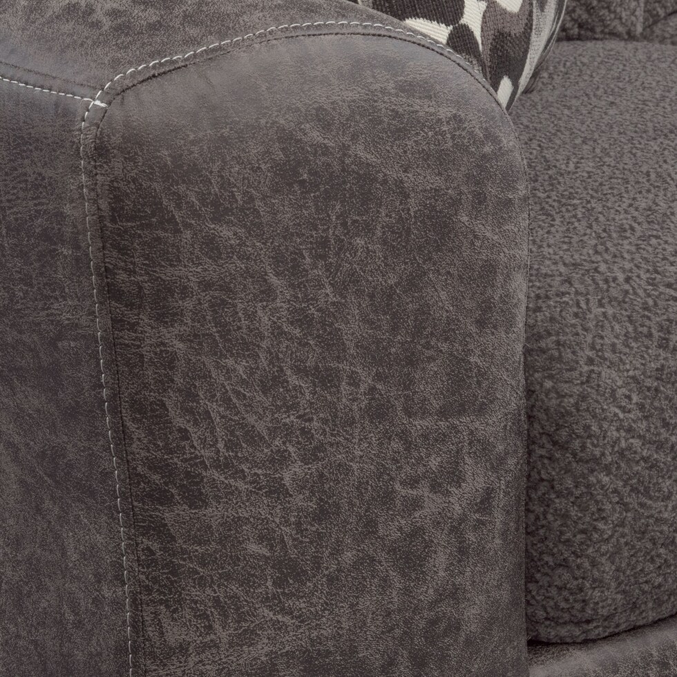 brando gray sectional   