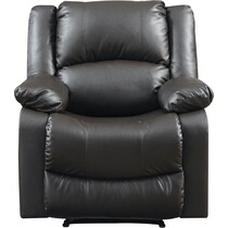 brandon dark brown manual recliner   
