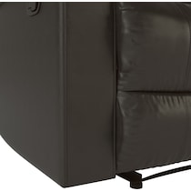 brandon dark brown manual recliner   