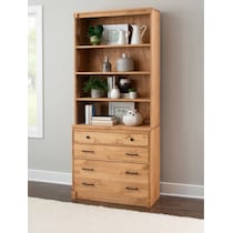 branson light brown hutch   