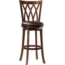brash dark brown bar stool   