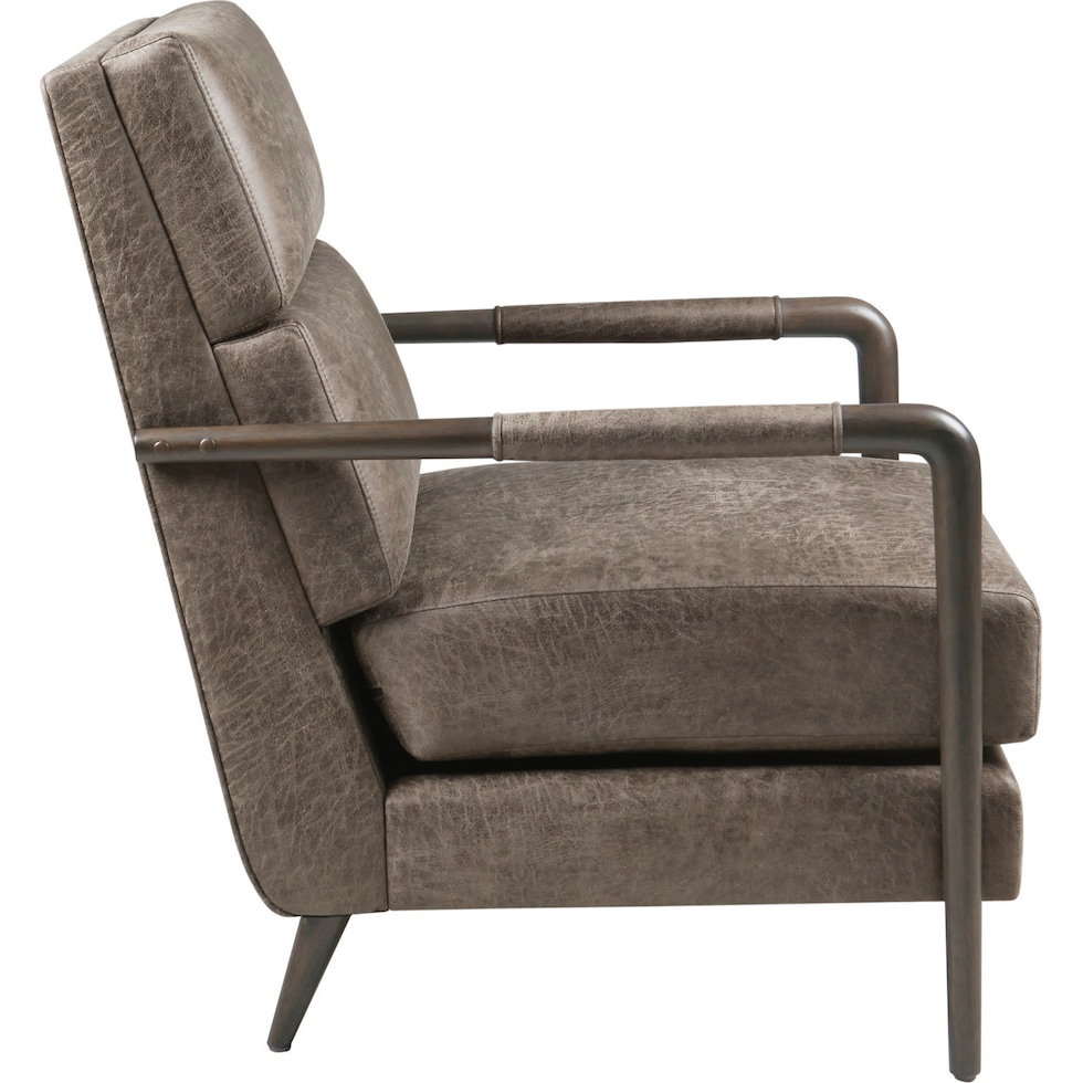 bratton dark brown accent chair   