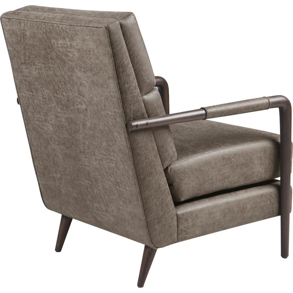 bratton dark brown accent chair   