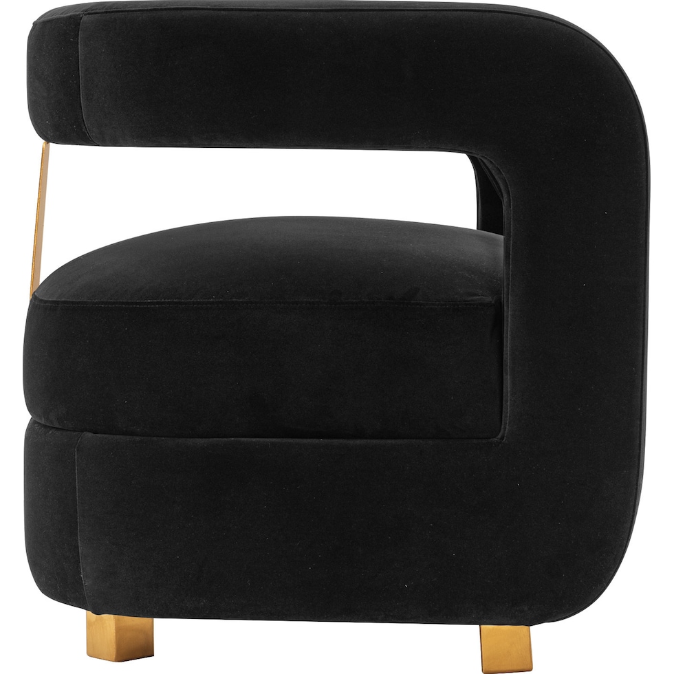 braven black accent chair   