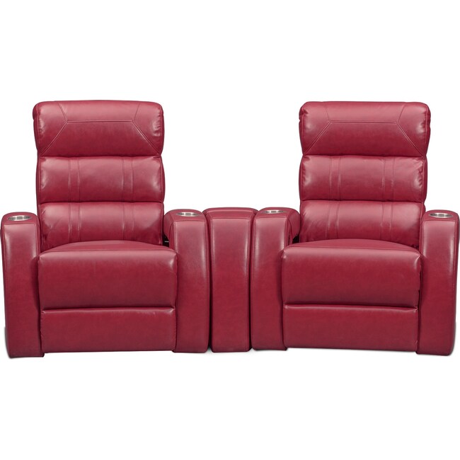 Bravo 3Piece Power Reclining Home Theater Sectional with 2 Reclining
