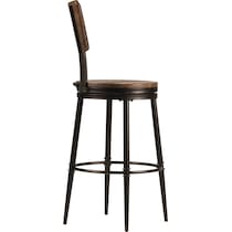 brayleigh dark brown bar stool   