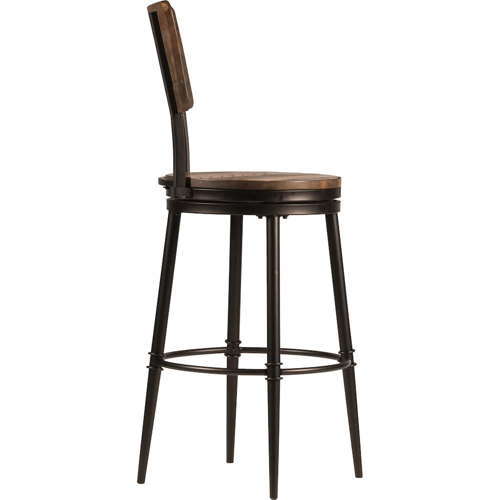 brayleigh dark brown bar stool   