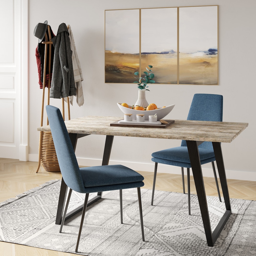 braylen gray dining table   