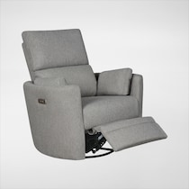 braylen gray swivel glider   