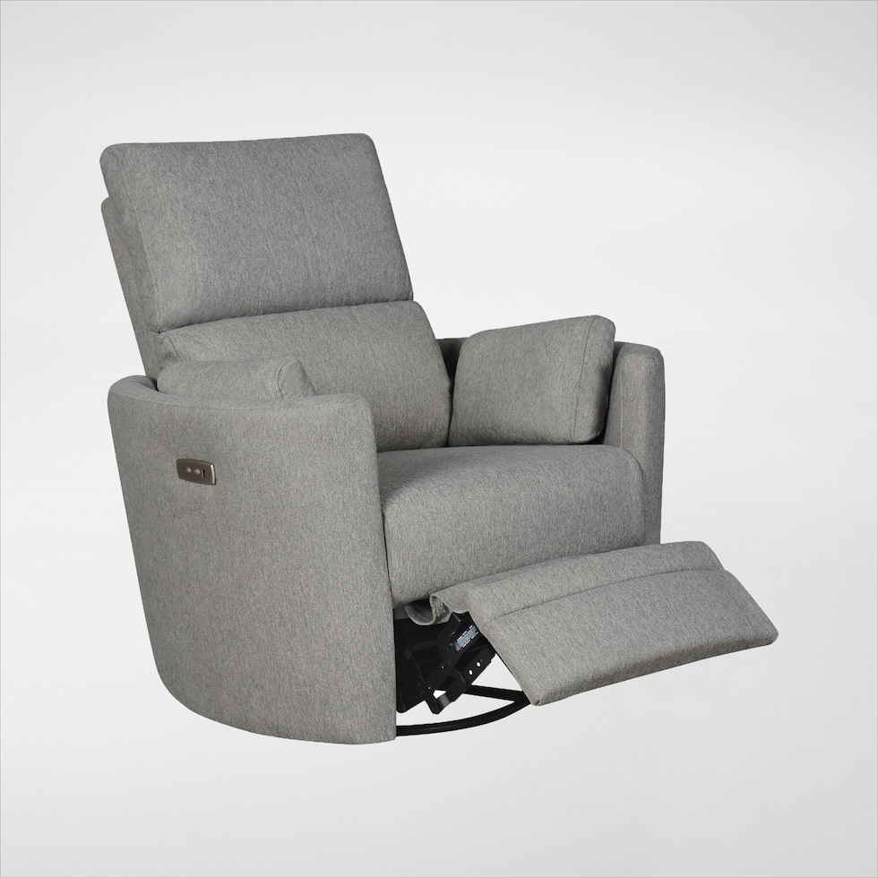 braylen gray swivel glider   