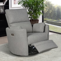 braylen gray swivel glider   