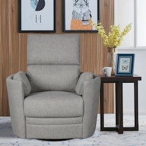 braylen gray swivel glider   