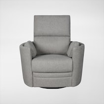 braylen gray swivel glider   