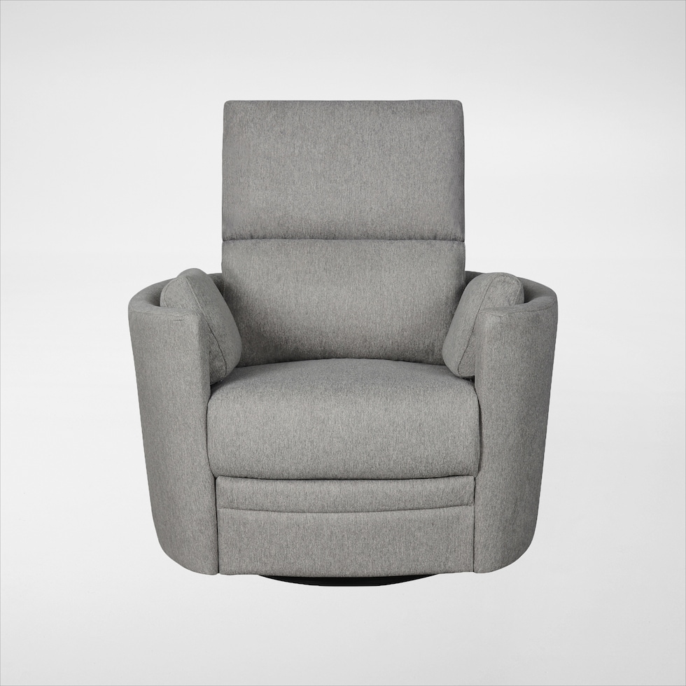 braylen gray swivel glider   
