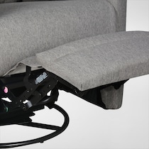 braylen gray swivel glider   