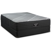brb x class medium gray full mattress foundation set   